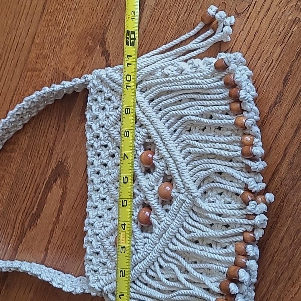 Handcrafted Boho Macrame Shoulder Bag - image 6